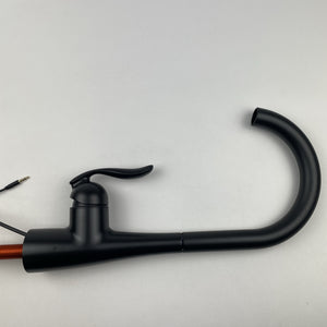 READ Moen 7594EWBL Arbor One-Handle High Arc Pulldown Kitchen Faucet Matte Black