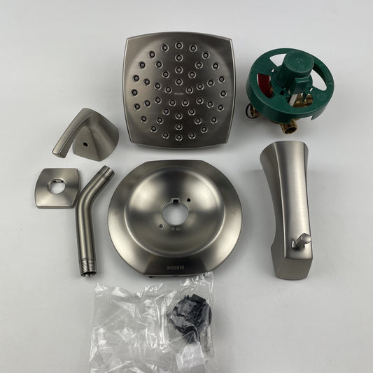 Moen 82504SRN Lindor Posi-Temp Tub and Shower with Valve - Brushed Nickel