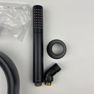 (READ) Moen TS984BL Doux Widespread Deck Mounted Roman Tub Filler - Matte Black