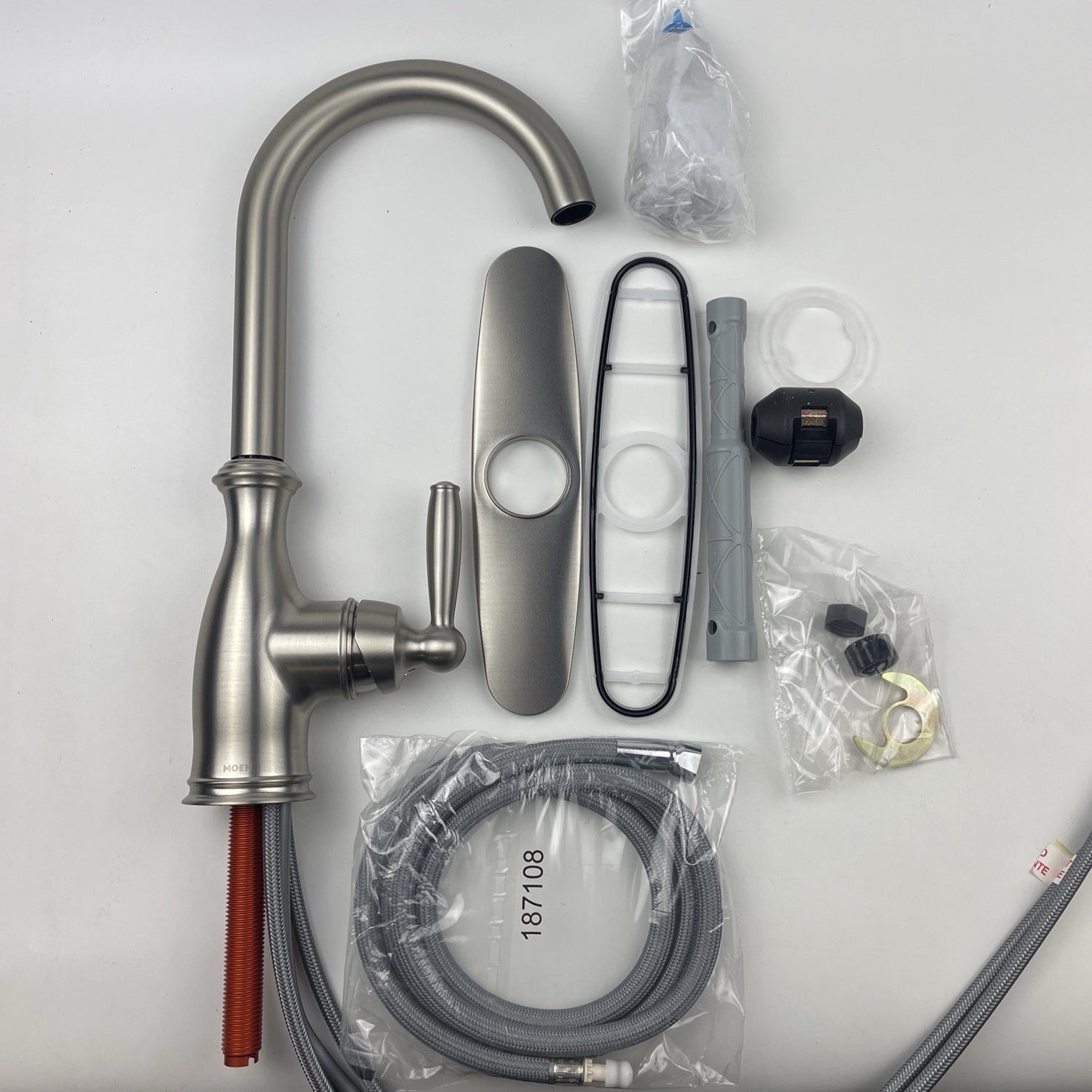 Moen 7185SRS Brantford One-Handle Pulldown Kitchen Faucet Spot Resist Stainless