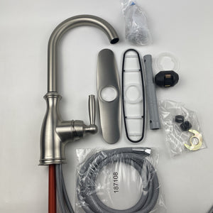 Moen 7185SRS Brantford One-Handle Pulldown Kitchen Faucet Spot Resist Stainless