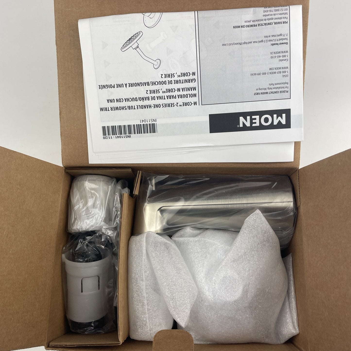 Moen UT2473EPBN Genta Multi Function Shower Head Trim Kit M-Core Brushed Nickel