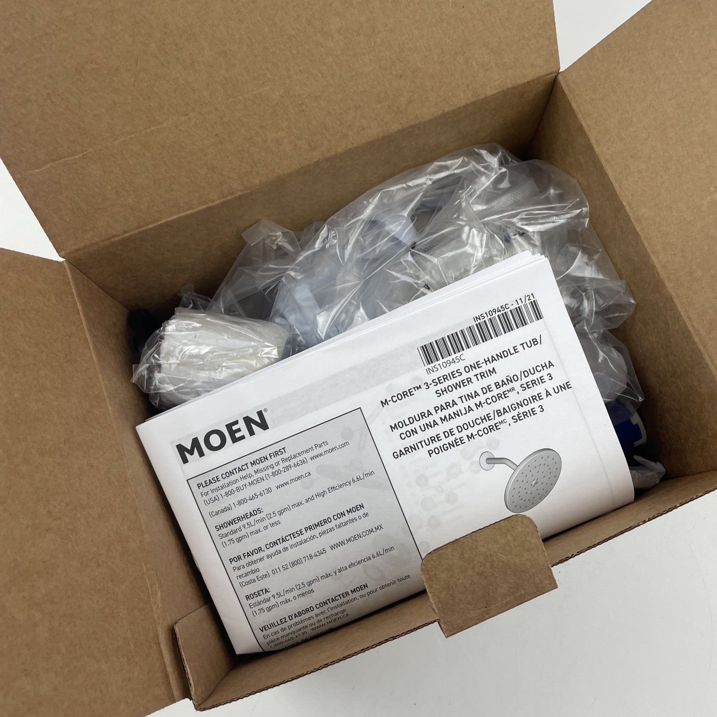 Moen UTS3202BN One-Handle Single Function Shower Trim Kit - Brushed Nickel