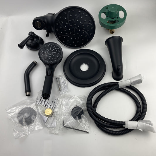Moen 82611BL Brecklyn Single Handle 6-Spray Tub and Shower Faucet - Matte Black