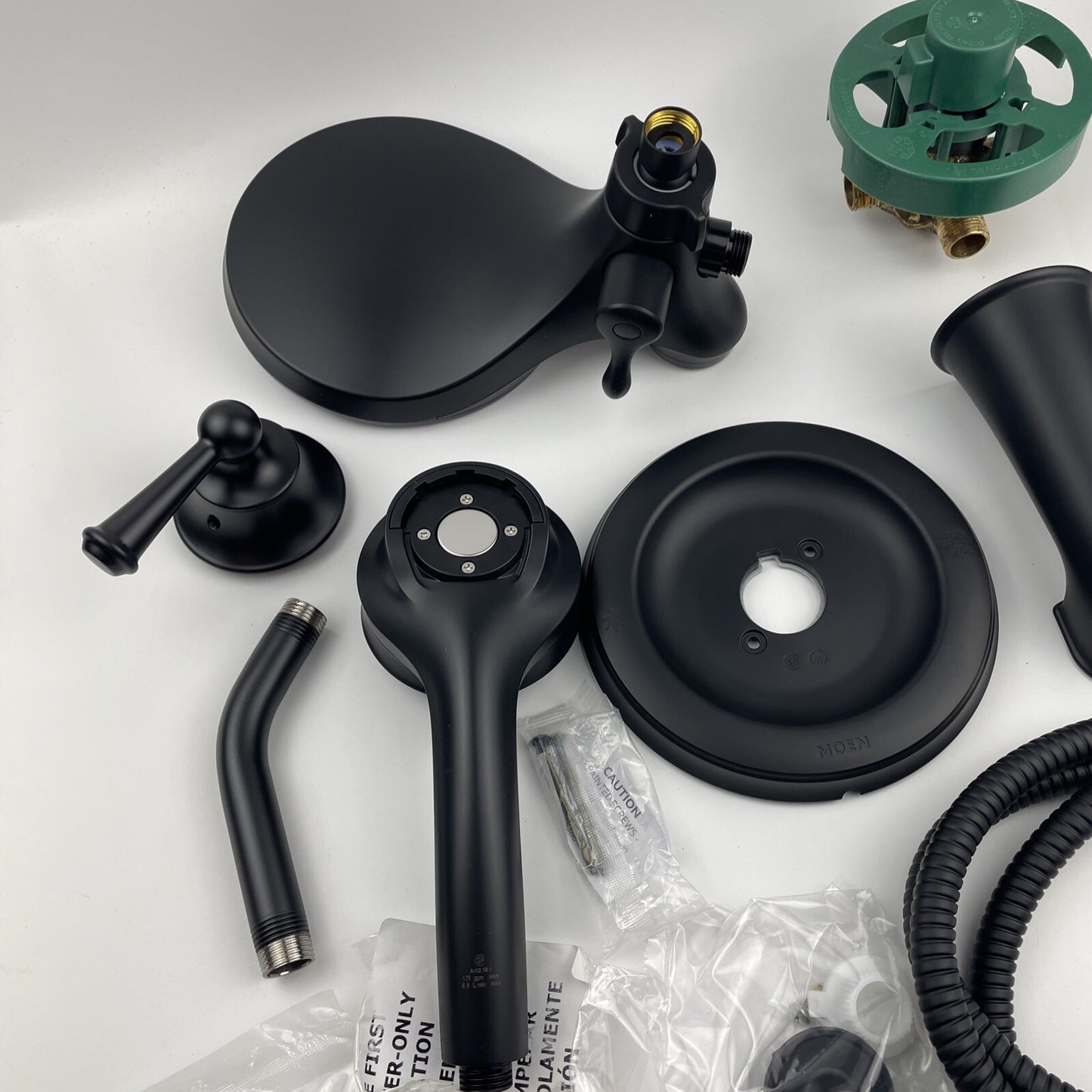 Moen 82611BL Brecklyn Single Handle 6-Spray Tub and Shower Faucet - Matte Black