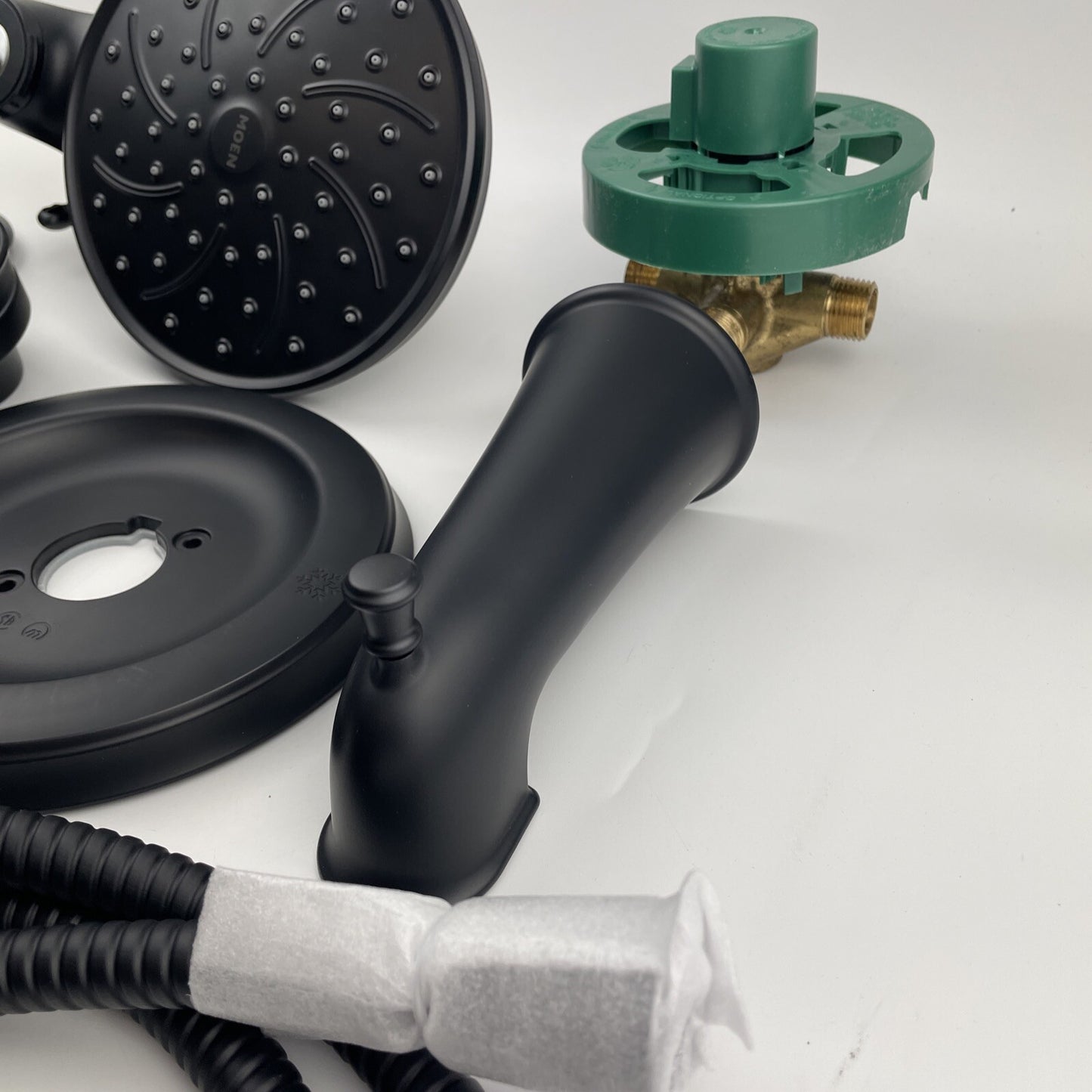 Moen 82611BL Brecklyn Single Handle 6-Spray Tub and Shower Faucet - Matte Black