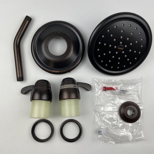 Moen TS3400ORB ExactTemp 2-Handle Rain Shower Faucet - Oil Rubbed Bronze
