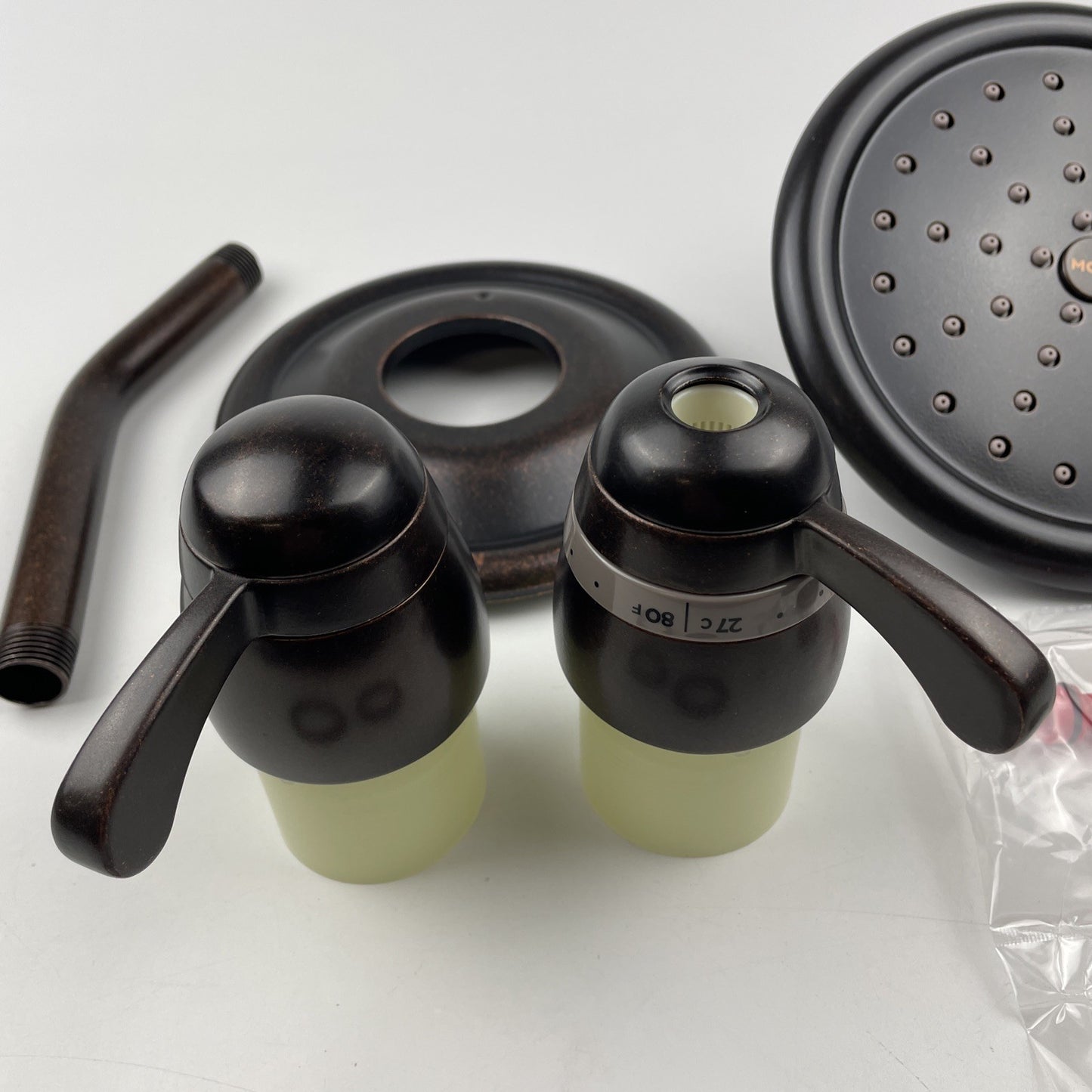 Moen TS3400ORB ExactTemp 2-Handle Rain Shower Faucet - Oil Rubbed Bronze