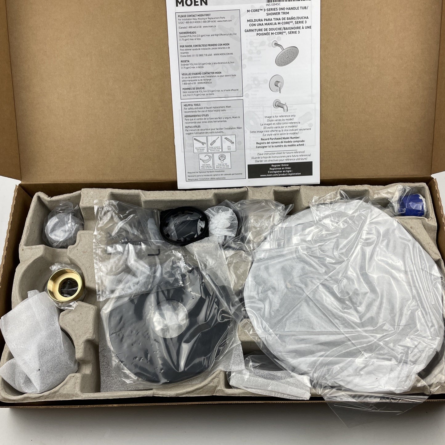 Moen UT3363BL Cia M-CORE 3-Series Tub And Shower Trim Kit - Matte Black