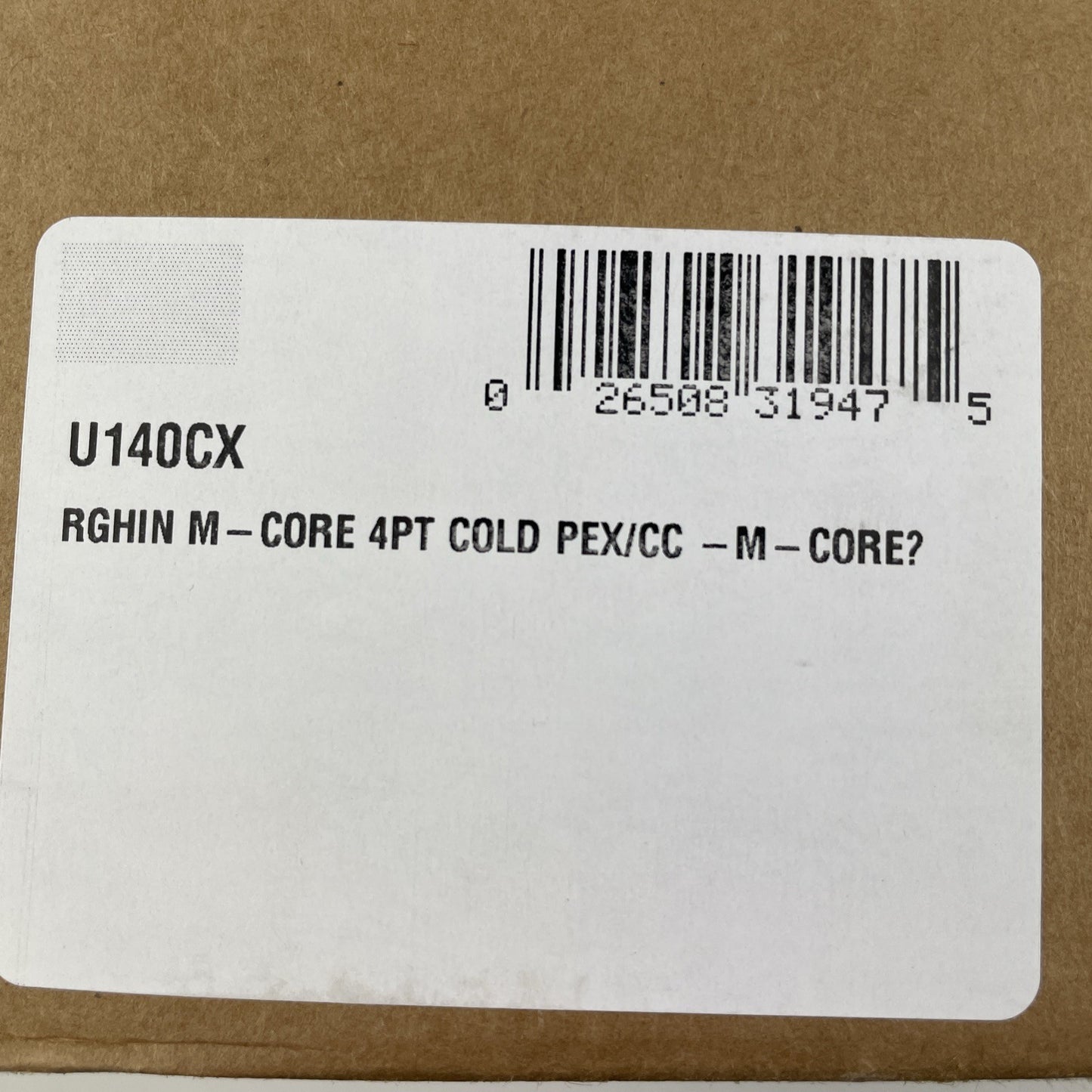 Moen U140CX M-CORE Pressure Balanced 1/2" Cold Expansion PEX Tub Shower Valve