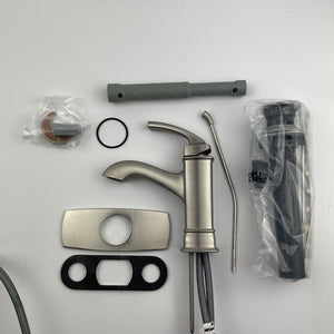 Moen WS84414MSRN Hensley Single Handle High Arc Bathroom Faucet - Brushed Nickel