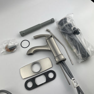 Moen WS84414MSRN Hensley Single Handle High Arc Bathroom Faucet - Brushed Nickel