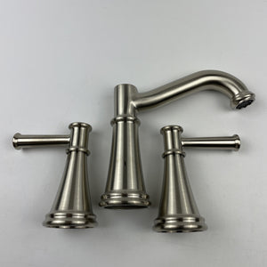 (READ) Moen T6405BN Belfield Two-Handle High Arc Bathroom Faucet Brushed Nickel