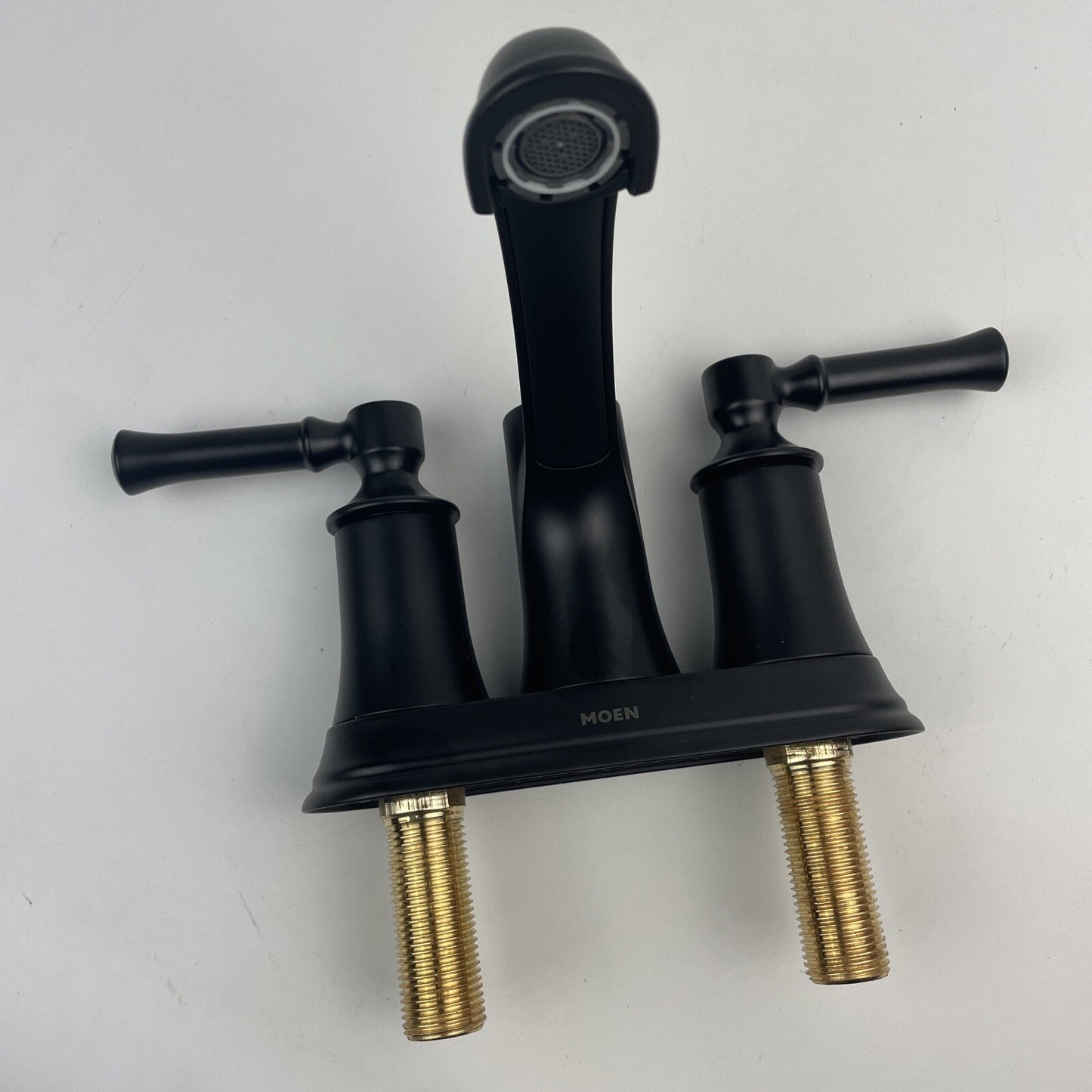 Moen 6802BL Dartmoor Two-Handle High Arc Bathroom Faucet - Matte Black