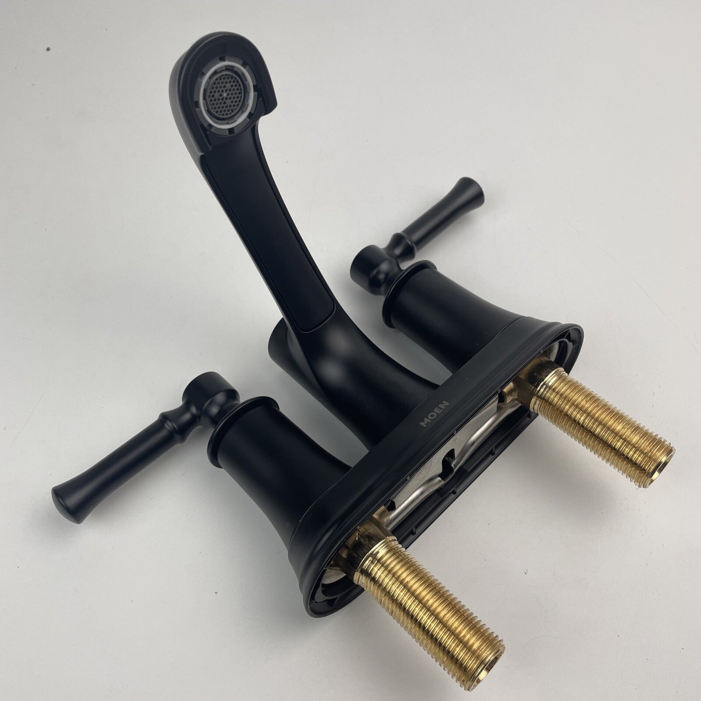 Moen 6802BL Dartmoor Two-Handle High Arc Bathroom Faucet - Matte Black