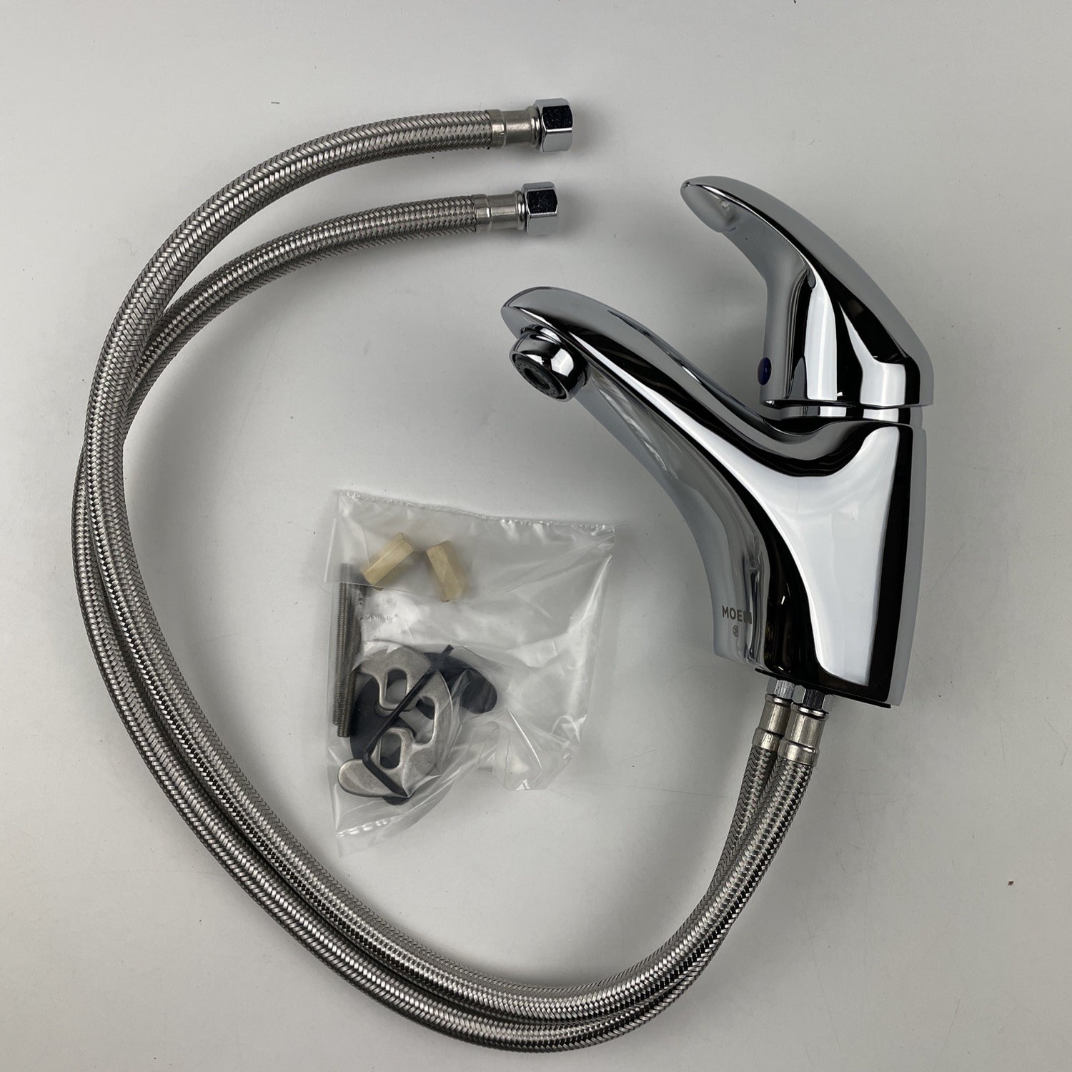 Moen 8417F05 M-Dura Single Handle Single Hole Bathroom Faucet - Chrome