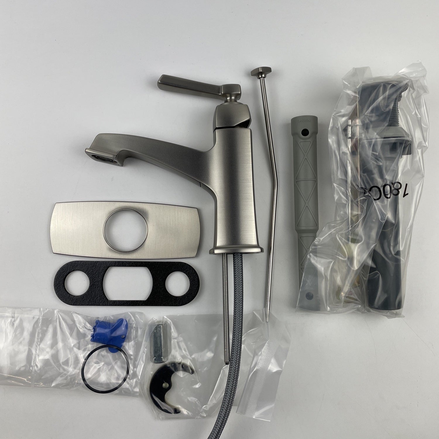 Moen WS84805SRN Boardwalk One-Handle High Arc Bathroom Faucet - Brushed Nickel