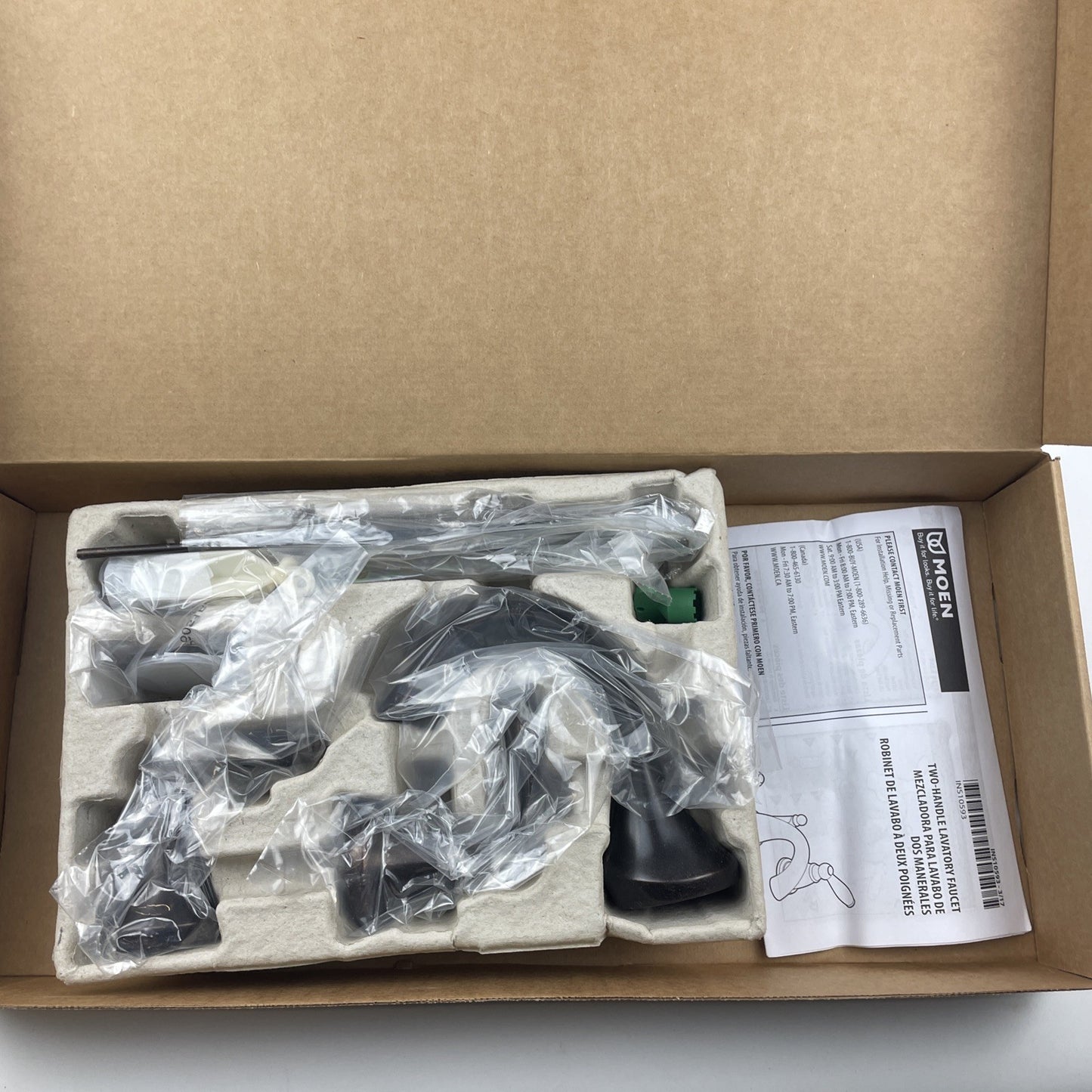 Moen T6420ORB Eva Two-Handle High Arc Bathroom Faucet - Oil Rubbed Bronze