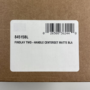 Moen 84515BL Findlay 4 in. Centerset Double-Handle Bathroom Faucet - Matte Black