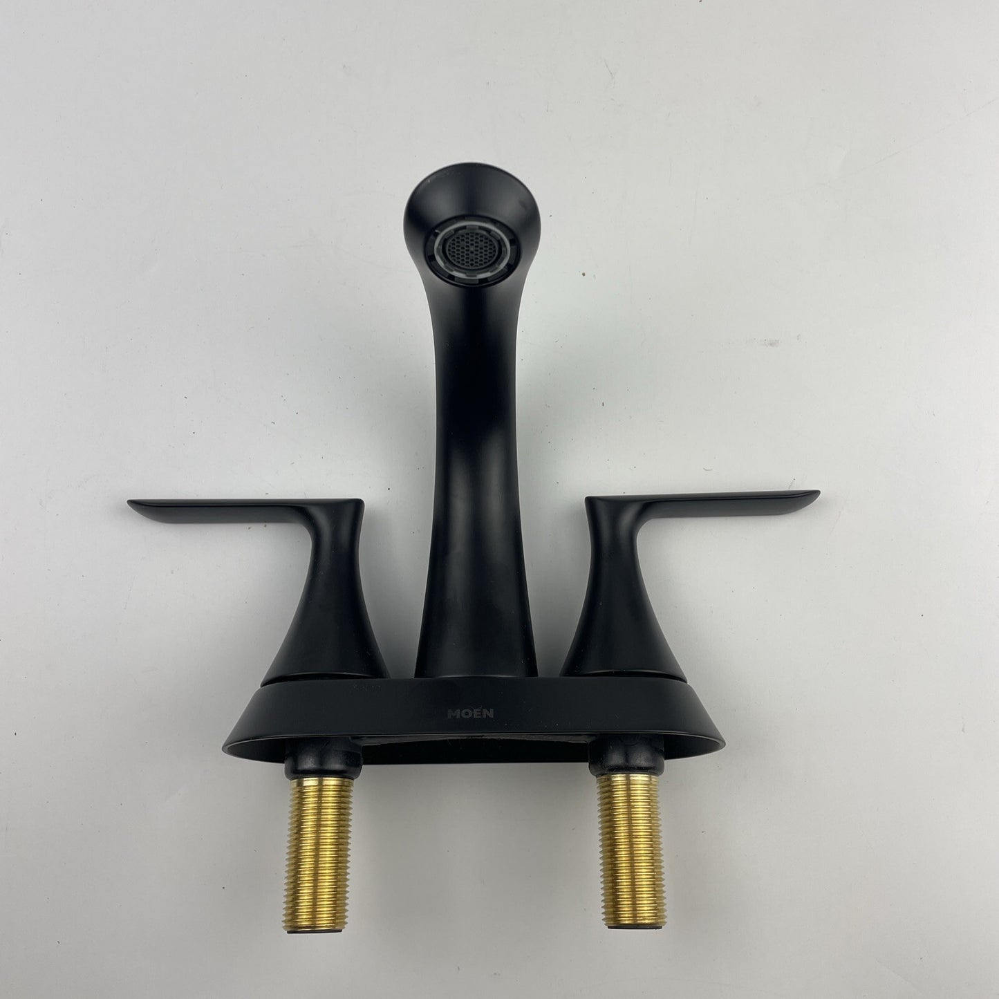 Moen 84515BL Findlay 4 in. Centerset Double-Handle Bathroom Faucet - Matte Black