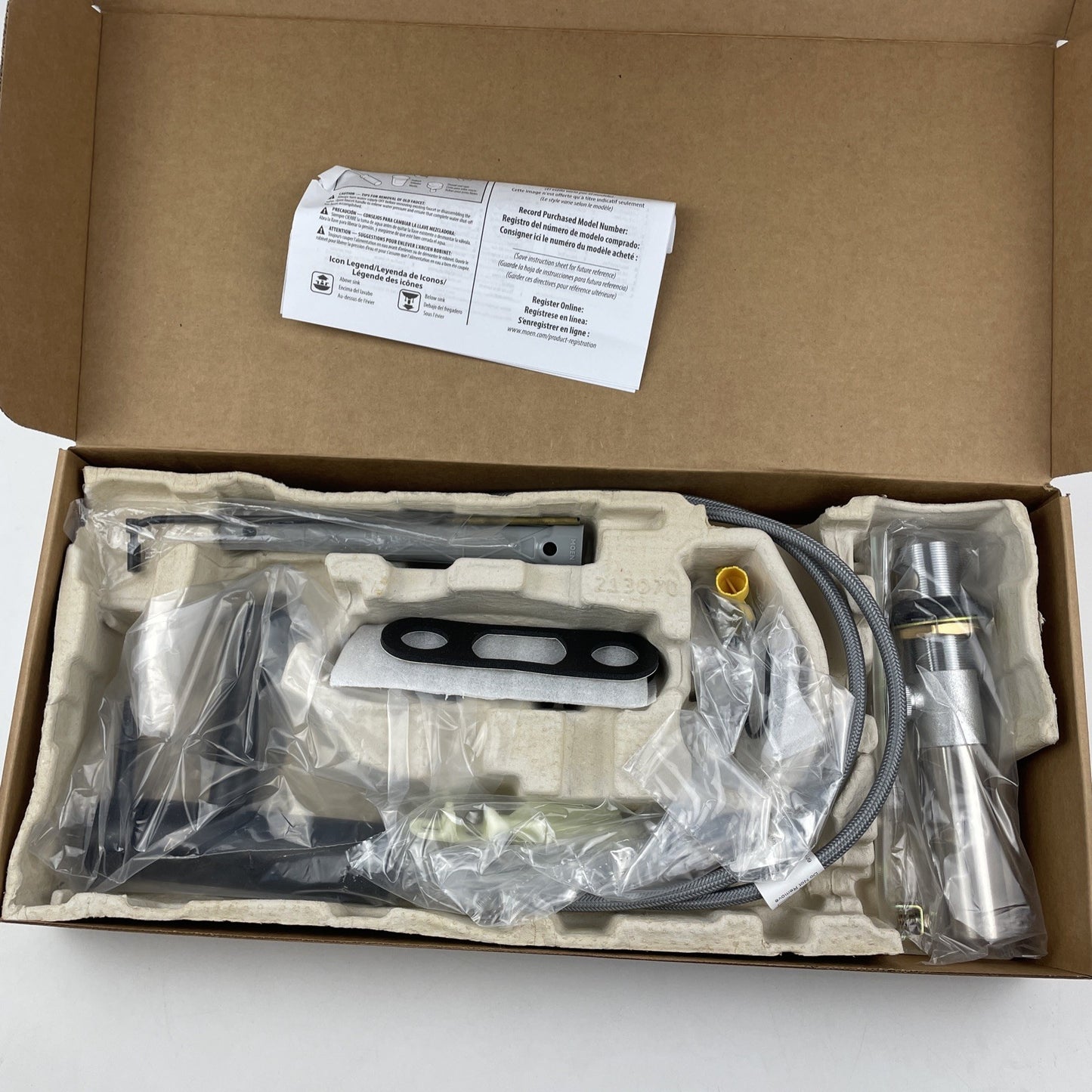 Moen 6190BL Align One-Handle Single Hole Bathroom Faucet - Matte Black