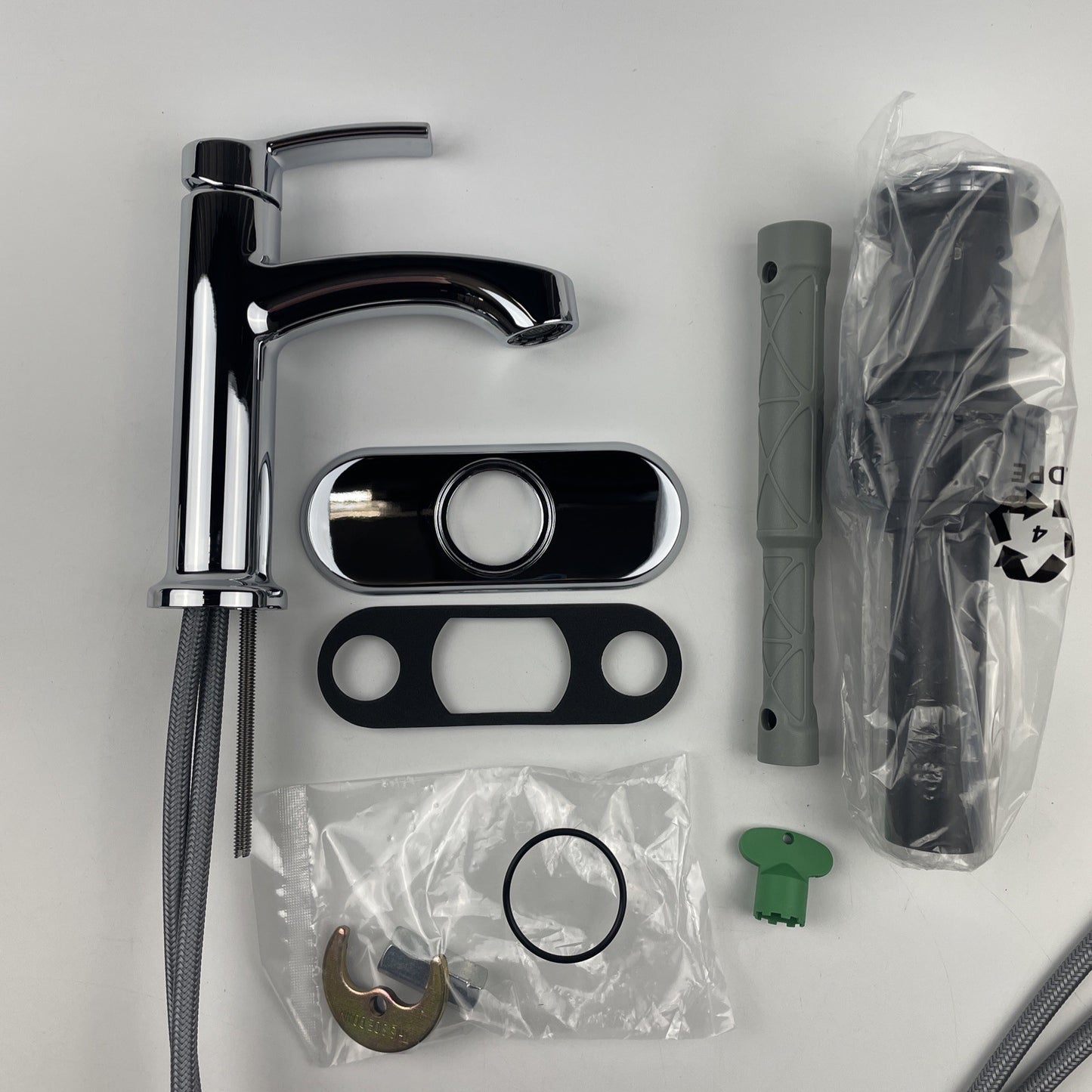 Moen 84484 Laken One-Handle Single Hole Bathroom Faucet - Chrome