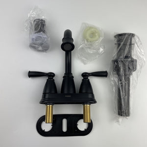 Moen 84943BL Banbury Two-Handle High Arc Bathroom Faucet - Matte Black
