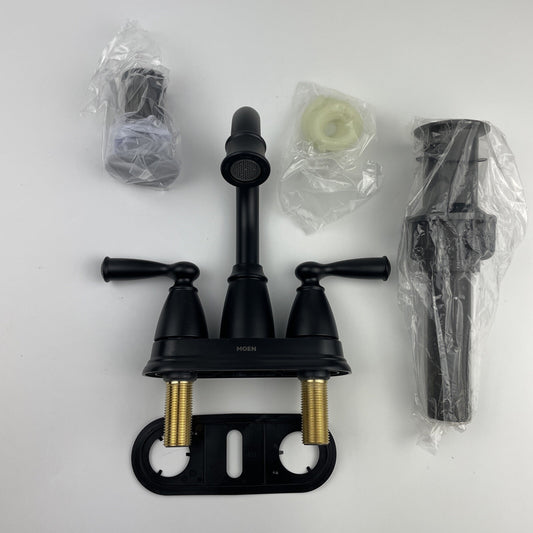 Moen 84943BL Banbury Two-Handle High Arc Bathroom Faucet - Matte Black
