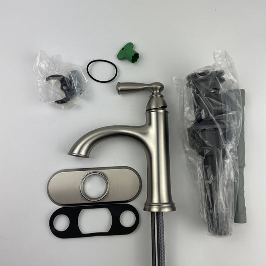 Moen 84945SRN Banbury Single Handle Bathroom Sink Faucet - Brushed Nickel