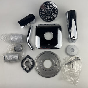 (READ) Moen UT2473EP Genta Single Handle Tub/Shower Faucet Trim Kit - Chrome
