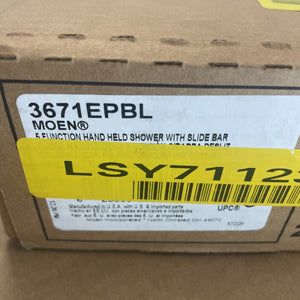 Moen 3671EPBL Multi-Function Slide Bar Hand Shower - Matte Black