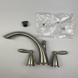 (READ) Moen T933BN Brantford 2-Handle Roman Tub Filler Trim Brushed Nickel