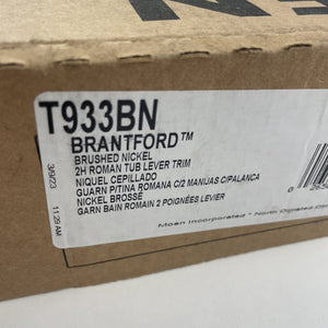 (READ) Moen T933BN Brantford 2-Handle Roman Tub Filler Trim Brushed Nickel