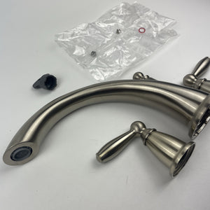(READ) Moen T933BN Brantford 2-Handle Roman Tub Filler Trim Brushed Nickel