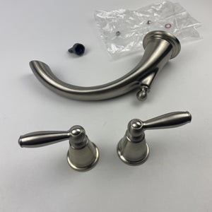 (READ) Moen T933BN Brantford 2-Handle Roman Tub Filler Trim Brushed Nickel