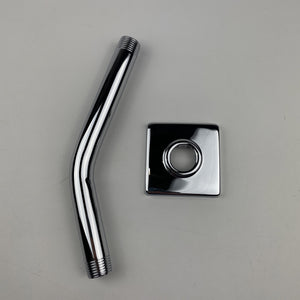 Moen S133 90 Degree 8" Wall Mounted Shower Arm with Flange - Chrome
