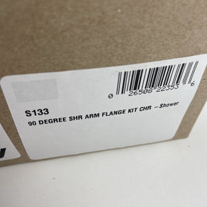 Moen S133 90 Degree 8" Wall Mounted Shower Arm with Flange - Chrome
