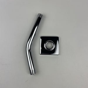 Moen S133 90 Degree 8" Wall Mounted Shower Arm with Flange - Chrome