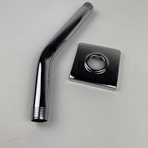 Moen S133 90 Degree 8" Wall Mounted Shower Arm with Flange - Chrome