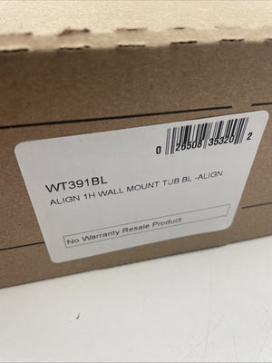 Moen WT391BL Align Single-Handle Wall-Mount Tub Filler Matte Black