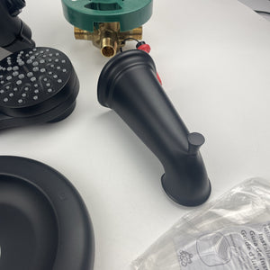 Moen 82137BL Graeden 6-Spray Magnetix Tub & Shower Faucet with Valve Matte Black