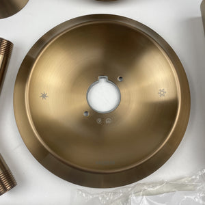 Moen 82518BZG Findlay 1-Handle 6-Spray Tub & Shower Faucet w/Valve Bronzed Gold