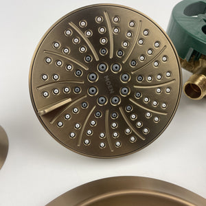 Moen 82518BZG Findlay 1-Handle 6-Spray Tub & Shower Faucet w/Valve Bronzed Gold