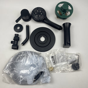 (READ) Moen 82775BL Beric Single-Handle 5-Spray Tub & Shower Faucet Matte Black
