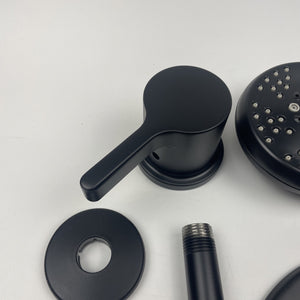 (READ) Moen 82775BL Beric Single-Handle 5-Spray Tub & Shower Faucet Matte Black