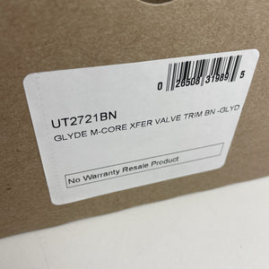Moen UT2721BN Glyde Single Handle M-CORE Transfer Valve Trim Kit Brushed Nickel