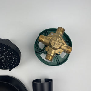 Moen 82518BL Findlay Single-Handle 6-Spray Tub & Shower Faucet Matte Black