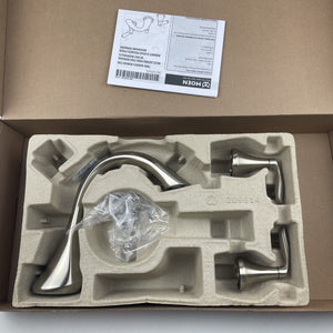 Moen T943BN Eva Two-Handle High Arc Roman Tub Faucet Trim Kit Brushed Nickel