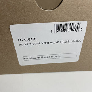 Moen UT4191BL Align M-CORE 1-Handle Transfer Valve Trim Kit Matte Black