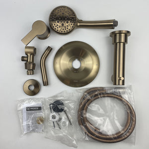 (READ) Moen 82618BZG Meena Posi-Temp 4-Spray Tub & Shower Combo Bronzed Gold